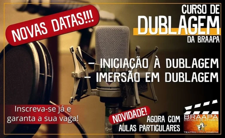 Cursos de Dublagem na Braapa