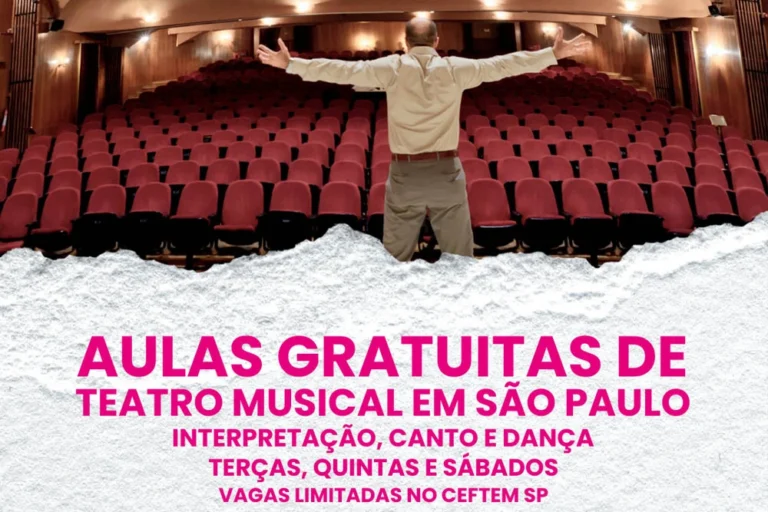 Programa Portas Abertas oferece aulas gratuitas de teatro musical no CEFTEM