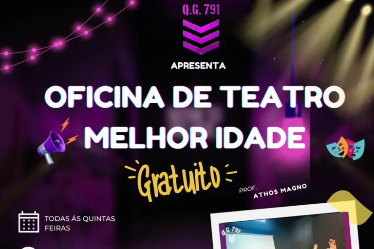 Oficina Gratuita de Teatro para Pessoas com 50+