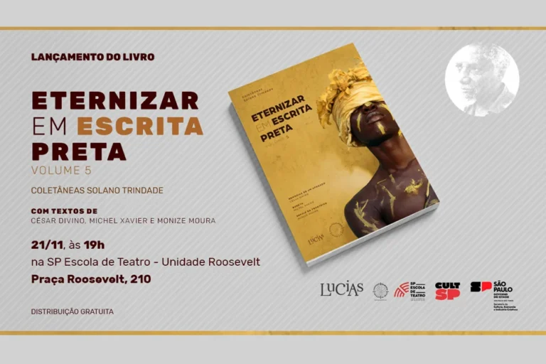 SP Escola de Teatro lança livro “Eternizar Em Escrita Preta 5”