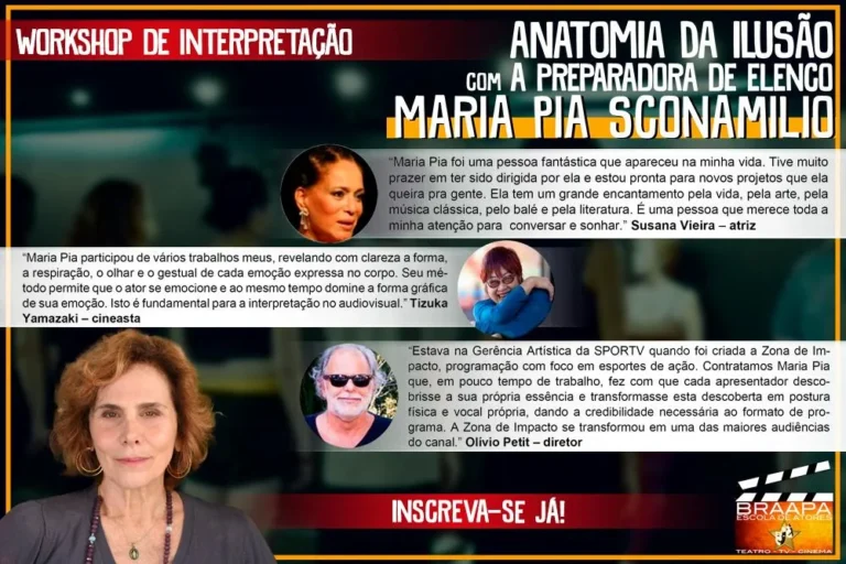 Workshop de Interpretação – ANATOMIA DA ILUSÃO Com Maria Pia Sconamilio