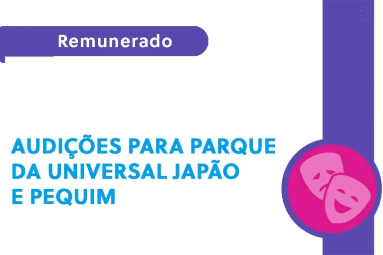 Audições para parque da Universal Japão e Pequim