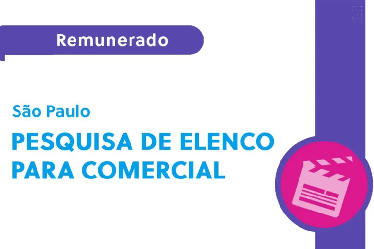 Pesquisa de elenco para comercial (SP)