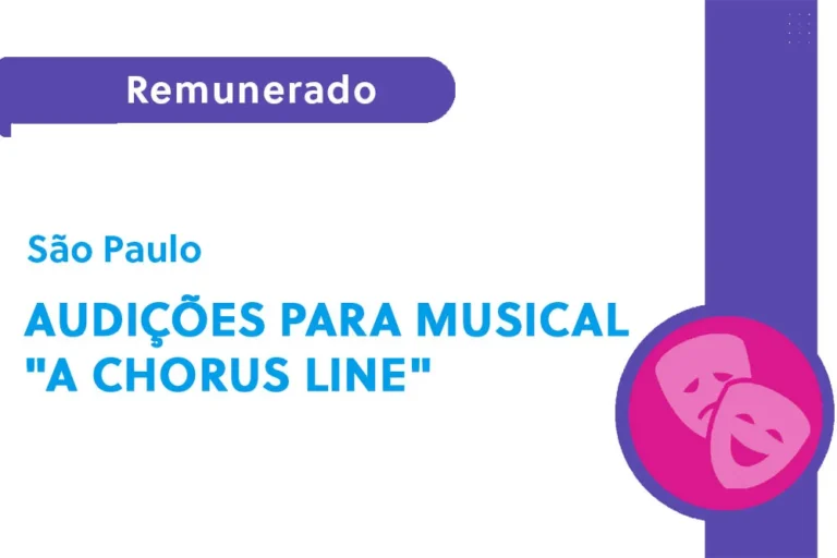 Audições para musical “A Chorus Line” (SP)