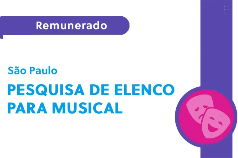 Pesquisa de elenco para musical (SP)