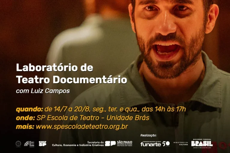 Laboratório gratuito de Teatro Documentário