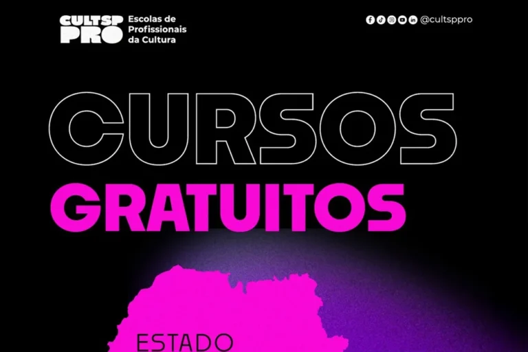 Vagas gratuitas em 31 cursos para profissionais da cultura e da economia criativa em SP