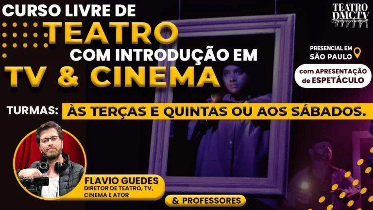 Curso Livre de Teatro com Introdução ao Audiovisual na DMC