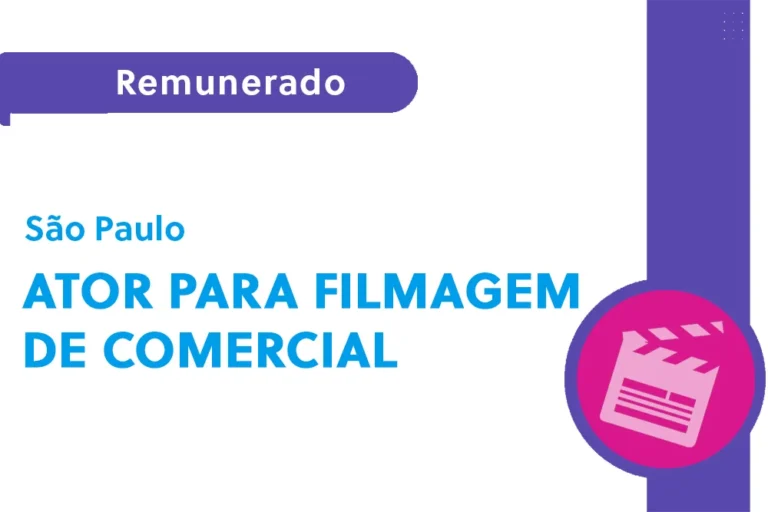 Ator para filmagem de comercial (SP)