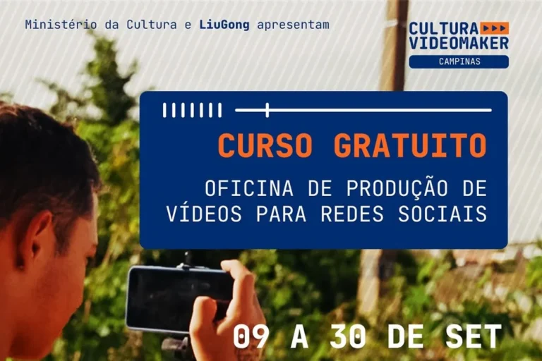 Oficina gratuita de produção de vídeos para redes sociais abre vagas em Campinas