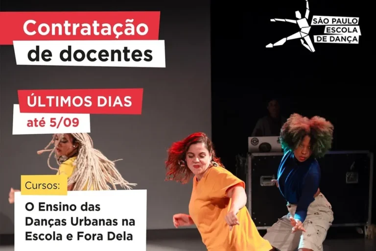 Contratação de docentes na São Paulo Escola de Dança encerra inscrições amanhã