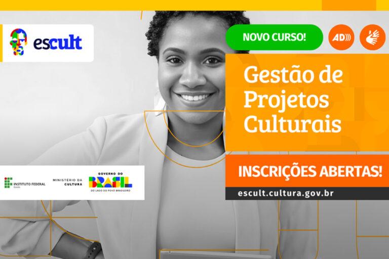 Escult abre vagas para curso gratuito de Gestão de Projetos Culturais