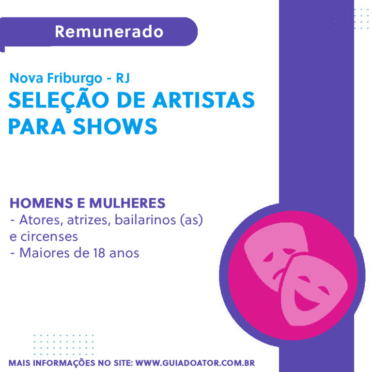 Seleção de artistas para shows (RJ)