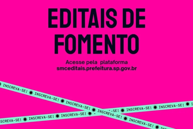 Editais de Fomento estão com inscrições abertas