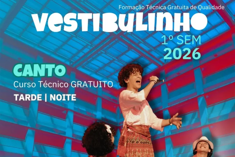 Curso Técnico de Canto na ETEC das Artes