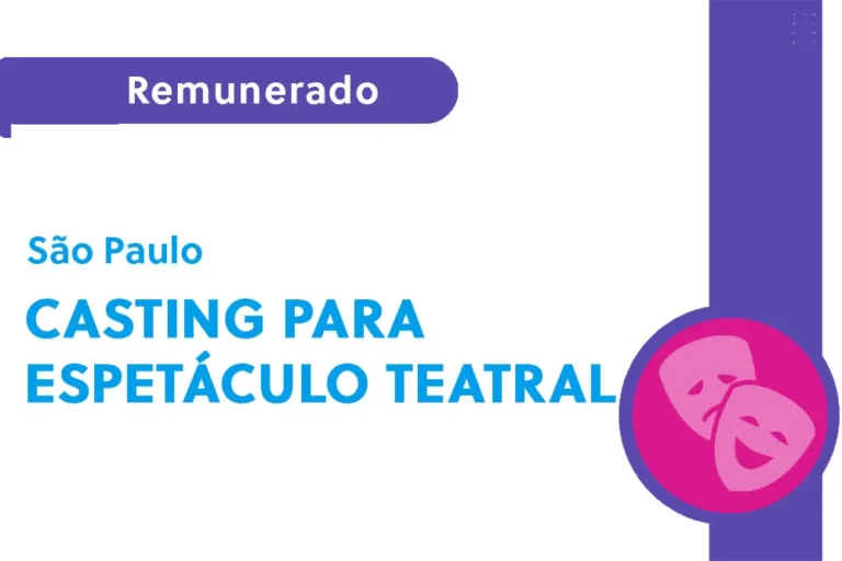 Casting para espetáculo teatral (SP)