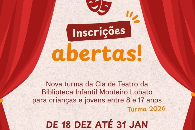 Biblioteca Infantil Monteiro Lobato abre vagas para cia. de teatro