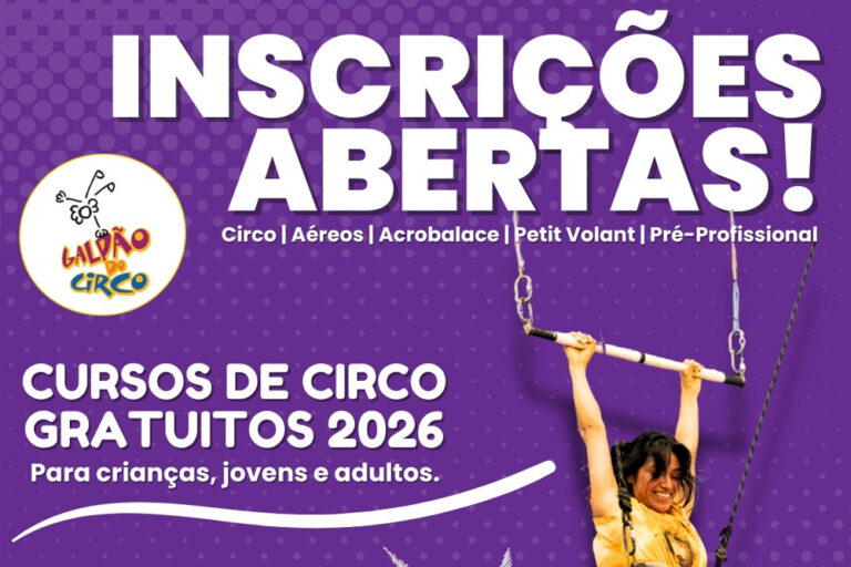 Galpão do Circo oferece cursos de circo gratuitos