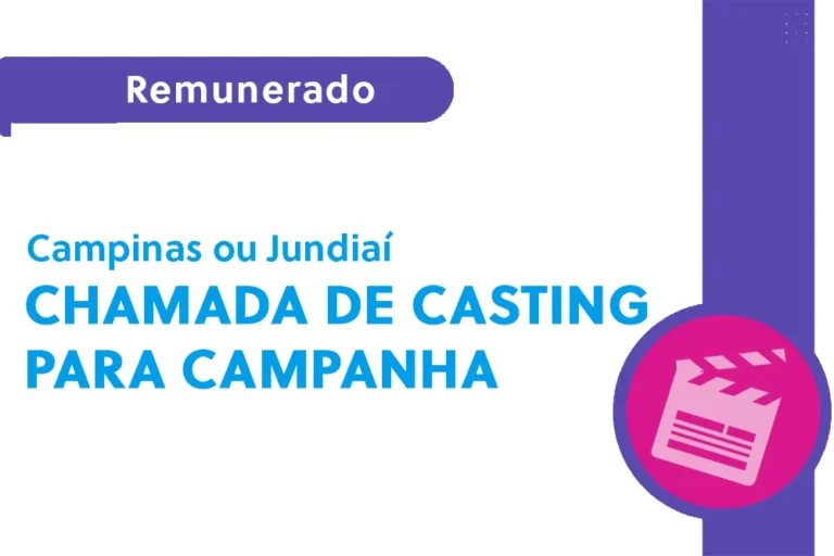 Chamada de casting para campanha (SP)