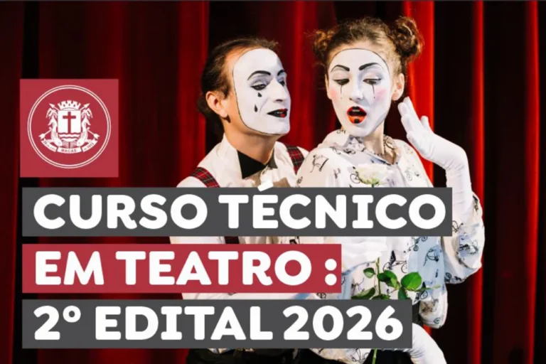 Macaé publica segundo edital 2026 para Curso Técnico em Teatro gratuito