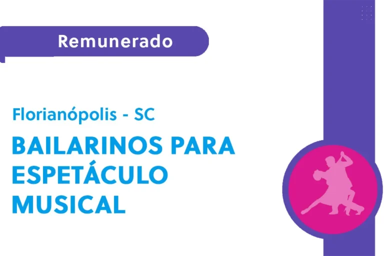 Bailarinos para espetáculo musical (SC)