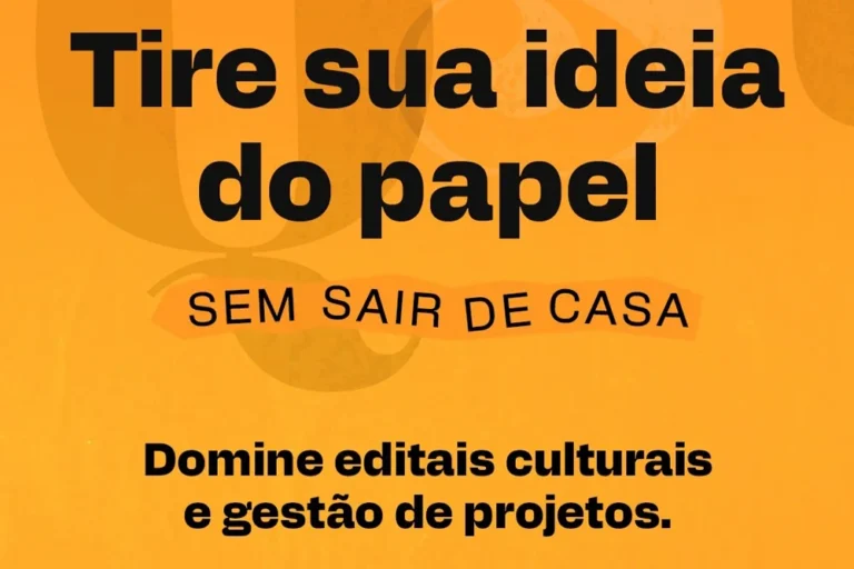 Trilhas de Cultura oferece Curso de Gestão de Projetos Culturais Online