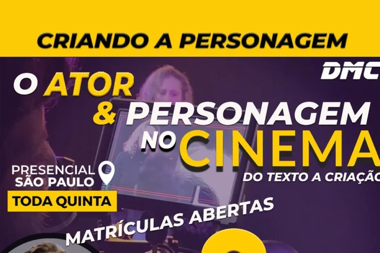 Masterclass exclusiva para atores na DMC