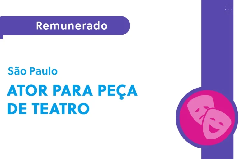 Ator para peça de teatro (SP)