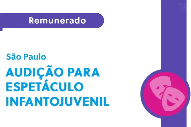 Audição para espetáculo infantojuvenil (SP)
