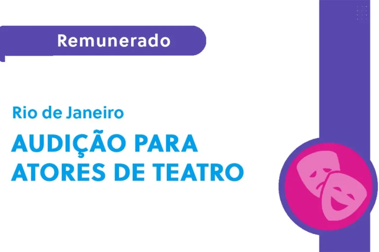 Audição para atores de teatro (RJ)