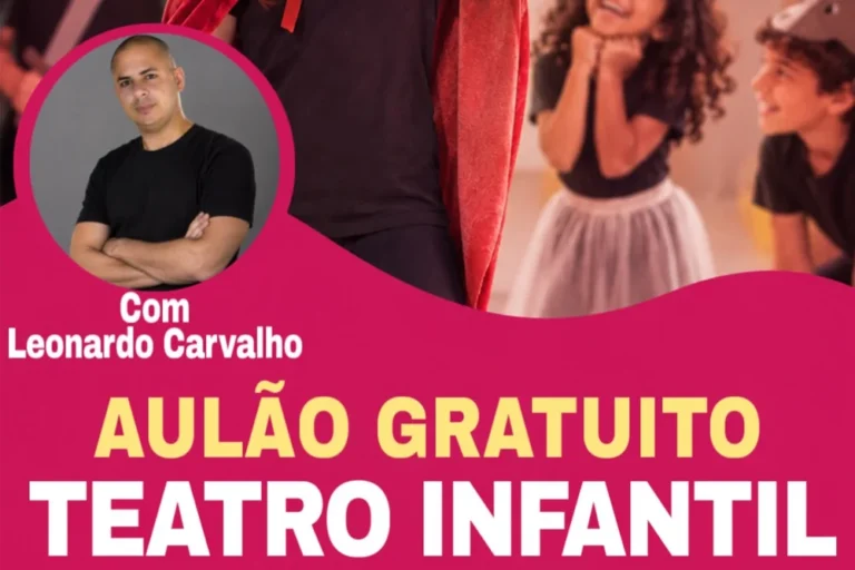 Aulão gratuito de teatro infantil